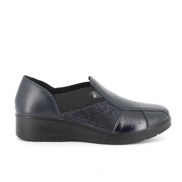 IMAC Comfort Slip On Shoes - Navy patent leather - 5500/1419009 AMALIA